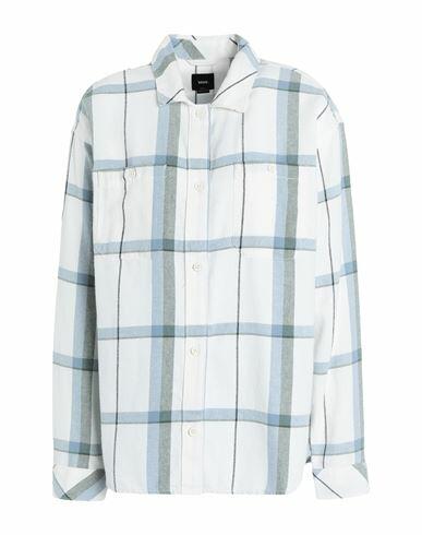 Vans Tori Plaid Ls Top Woman Shirt White Cotton Cover