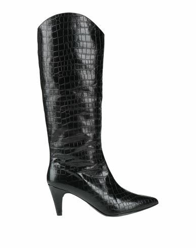 Unisa Woman Boot Black Soft Leather Cover