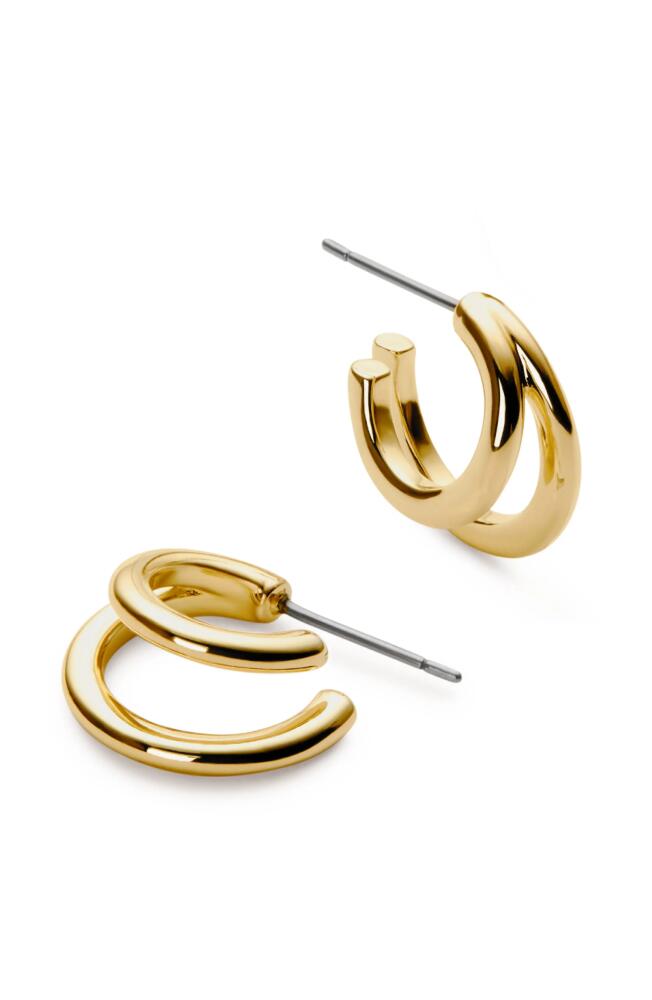 Ana Luisa Double Hoop Earrings - Scarlett in Gold Cover