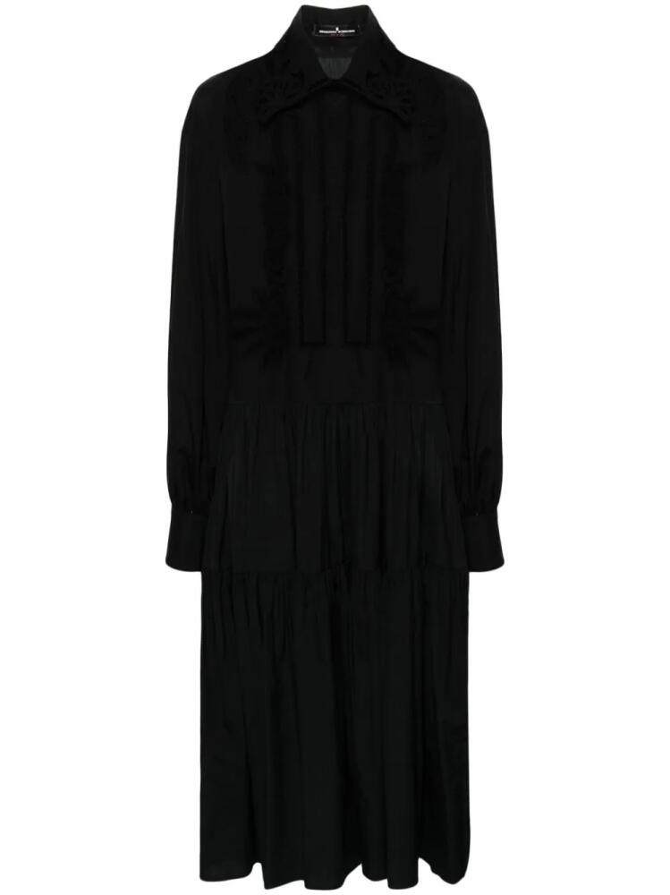 Ermanno Scervino broderie-anglaise tiered midi dress - Black Cover