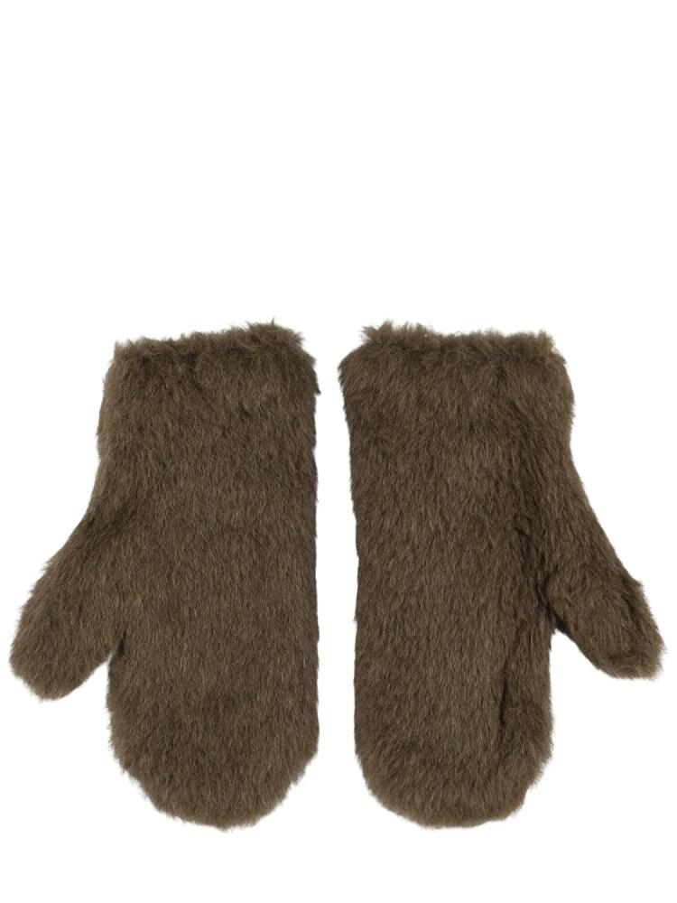 MAX MARA Lvr Exclusive Ombrato Teddy Gloves Cover