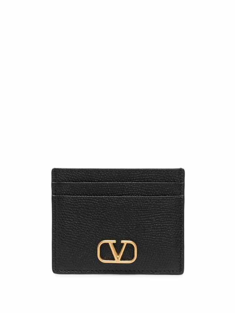 Valentino Garavani VLogo Signature leather cardholder - Black Cover