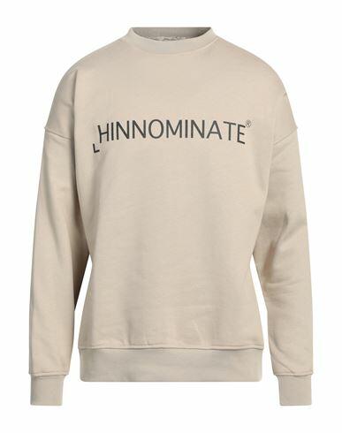 Hinnominate Man Sweatshirt Beige Cotton, Elastane Cover