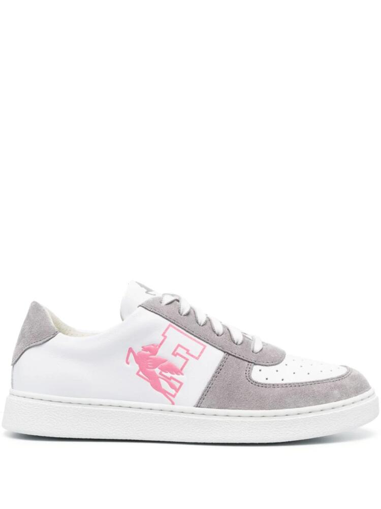 ETRO Pegaso leather sneakers - Grey Cover