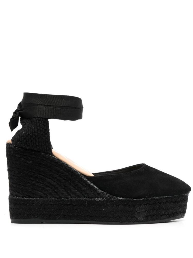 Manebi suede platform espadrilles - Black Cover