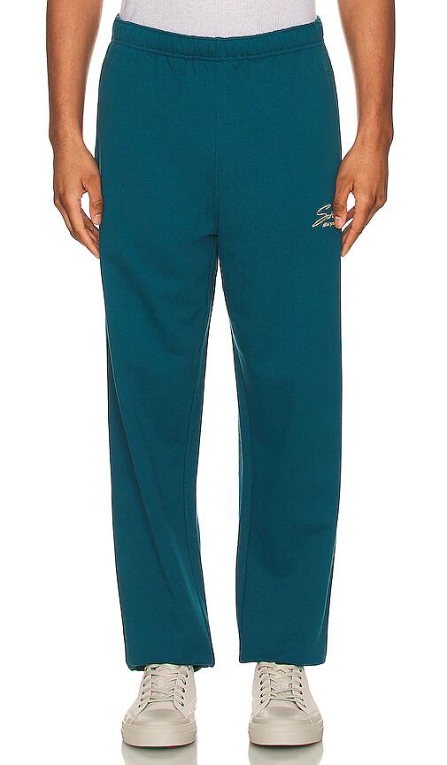 SATURDAYS NYC Abrams Signature Sweatpants in Blue Cover