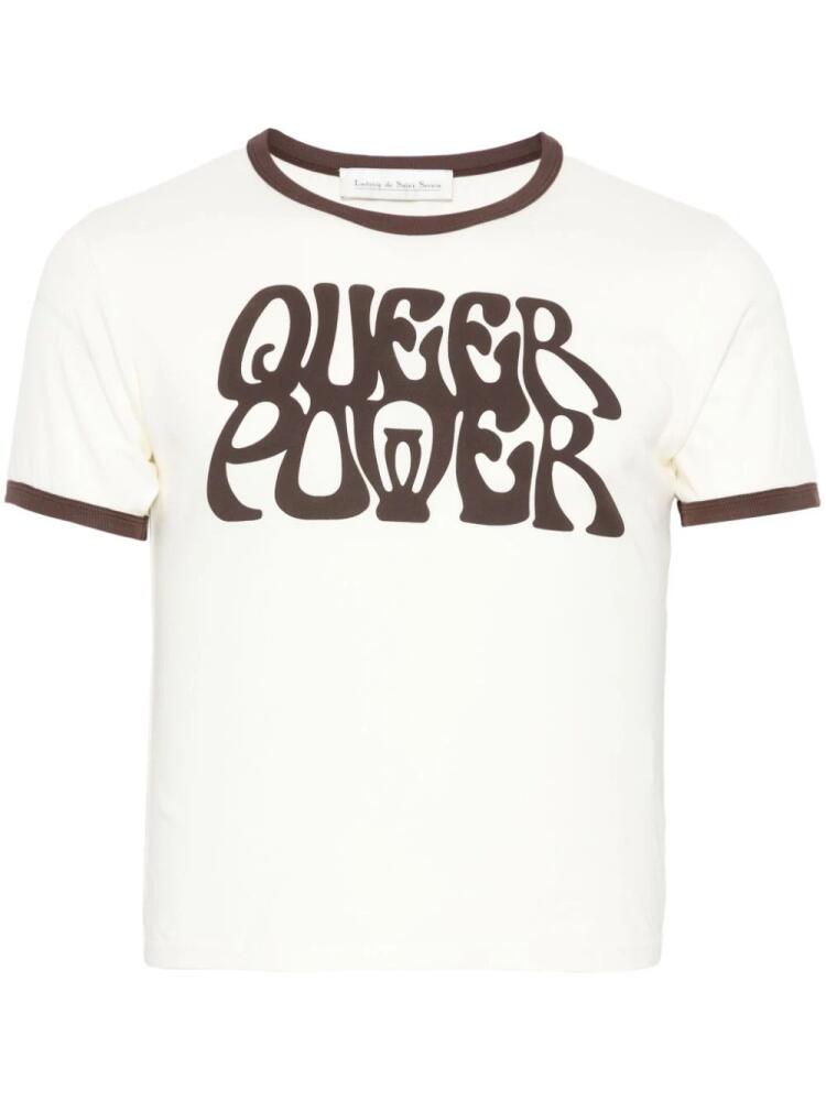 Ludovic de Saint Sernin Queer Power T-shirt - Neutrals Cover