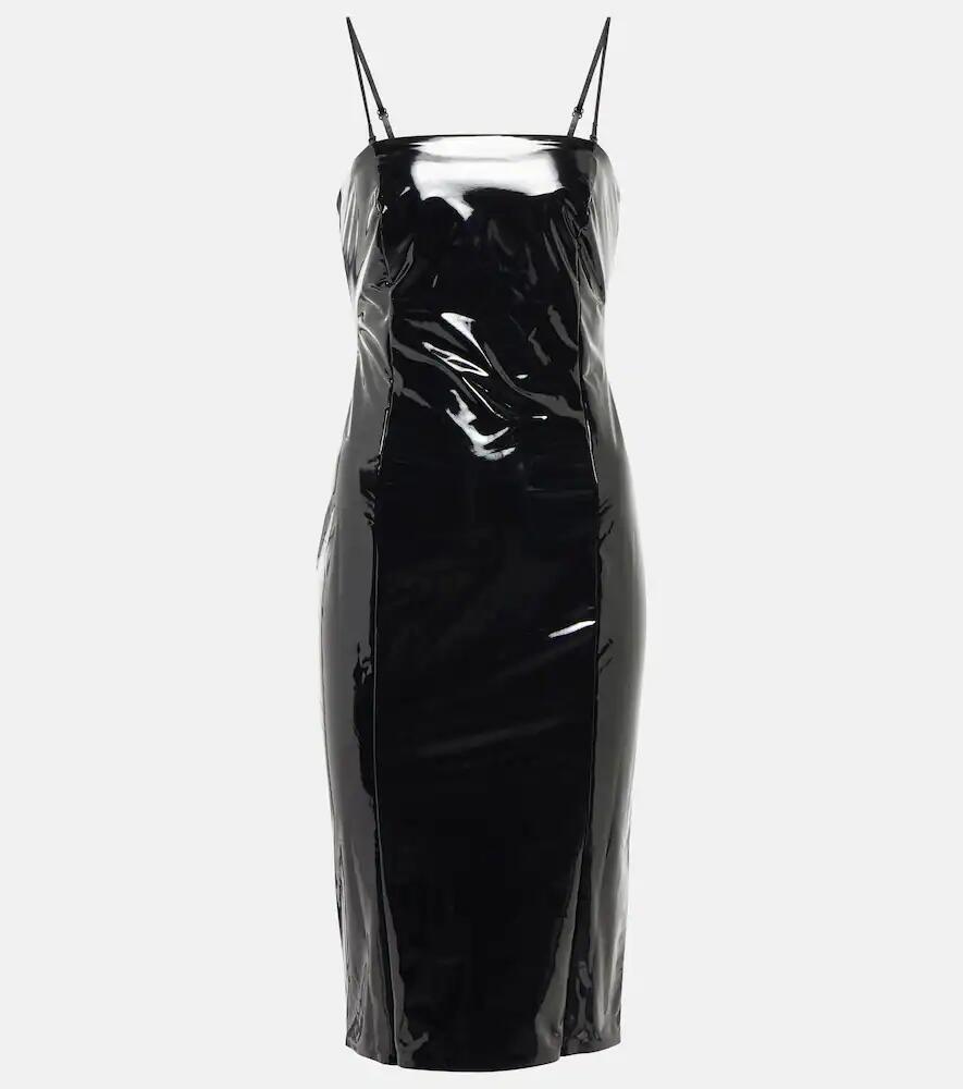 Wolford Faux leather-paneled mini dress Cover