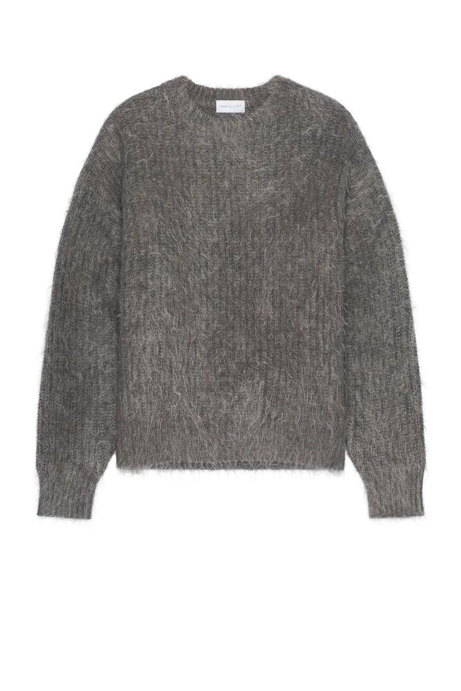 JOHN ELLIOTT Wool Mohair Crew in Grey Cover