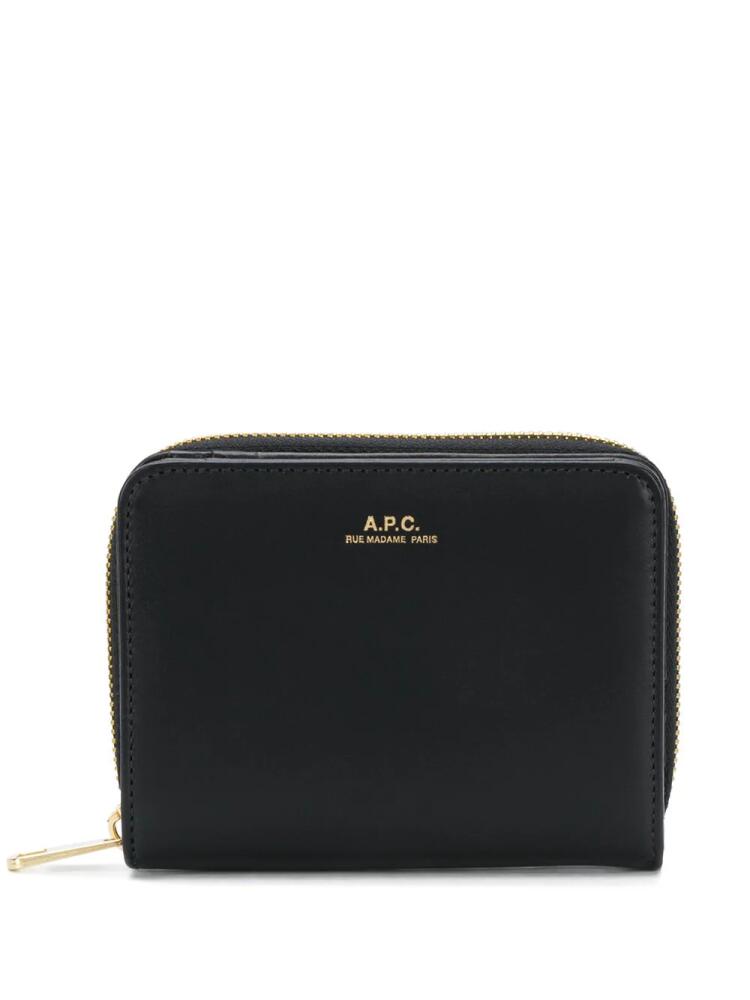 A.P.C. logo purse - Black Cover