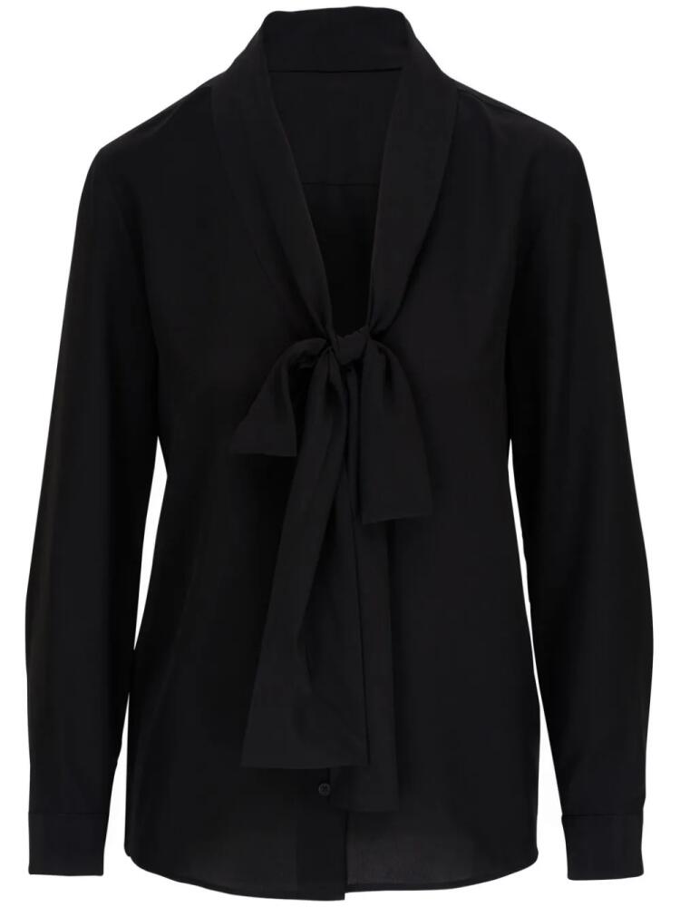 Nili Lotan Angelique tie-neck silk blouse - Black Cover