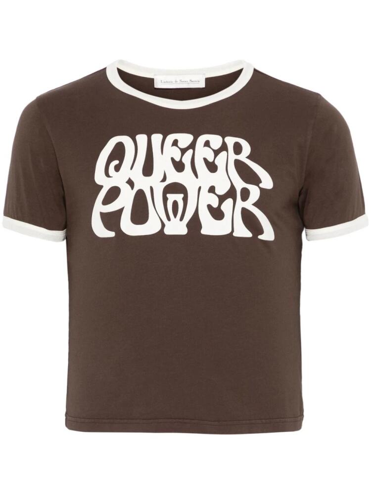 Ludovic de Saint Sernin Queer Power T-shirt - Brown Cover