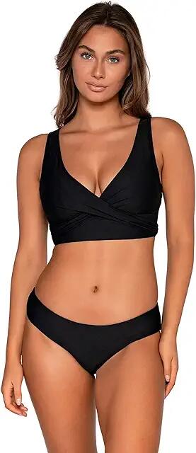 Sunsets Elsie Top (Black) Women's Swimwear Cover