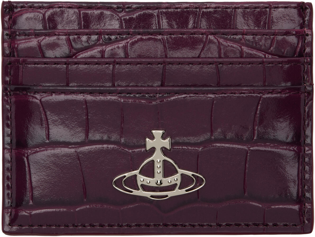 Vivienne Westwood Purple Flat Card Holder Cover