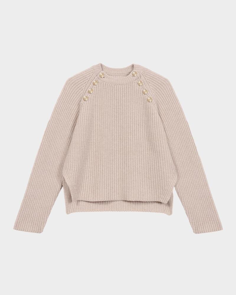 Maje Manchiny Rib-Knit Wool Sweater Cover