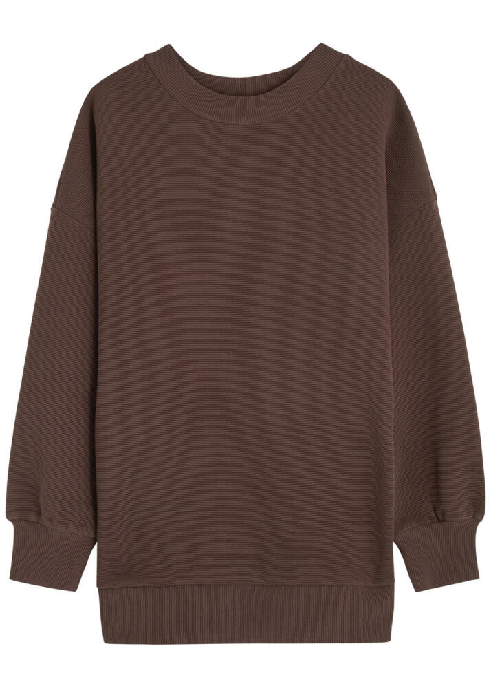 Varley Mae Stretch-cotton Sweatshirt - Brown Cover