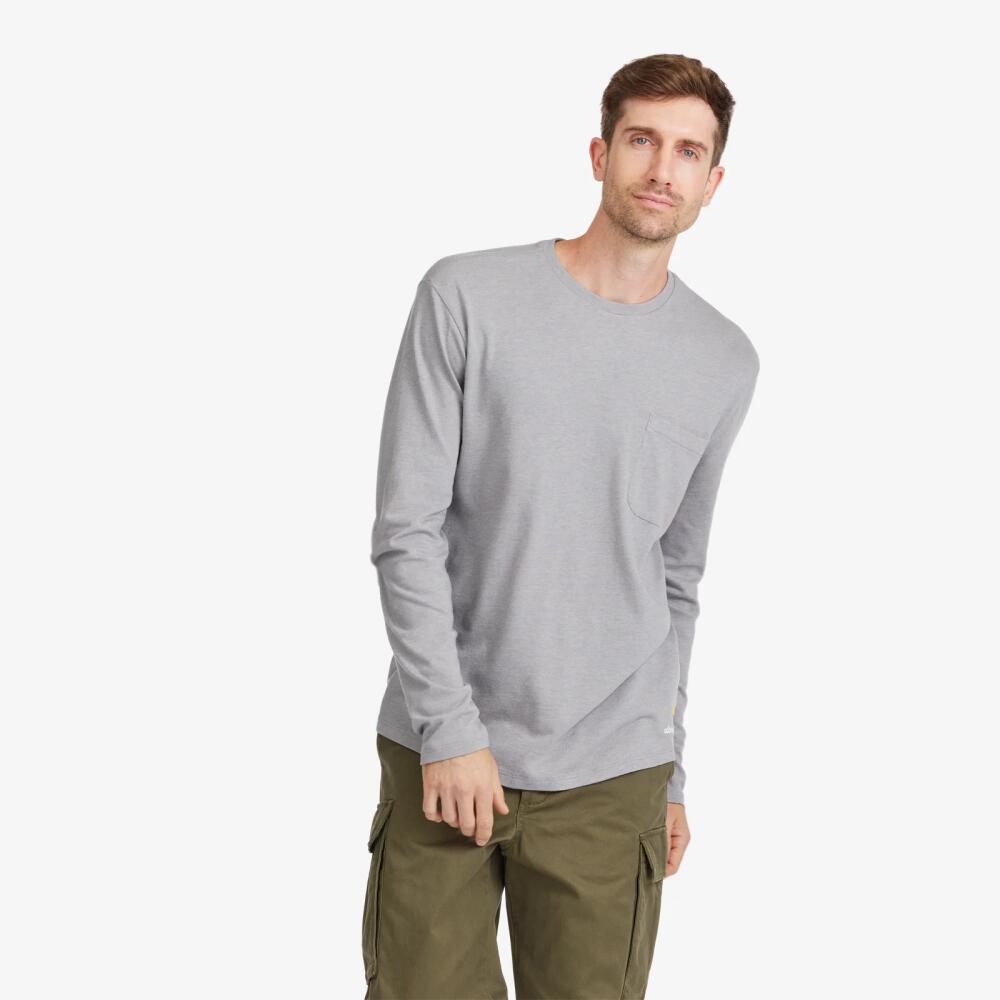 Allbirds Men's Soft Merino Long Sleeve Tee, Medium Grey Cover