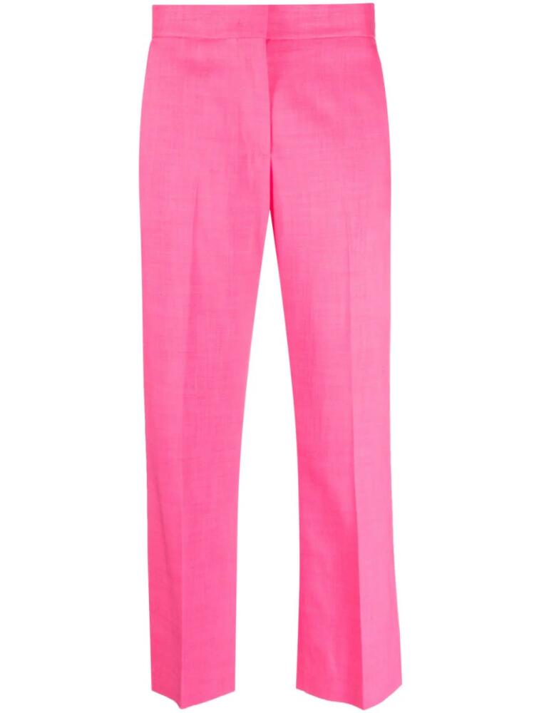 MSGM high-waist cropped trousers - Pink Cover