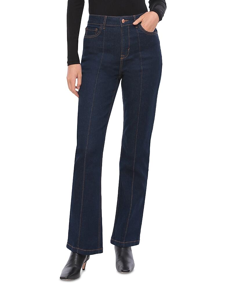 Bloomingdale's High Rise Straight Jeans in Bisti Wash Cover