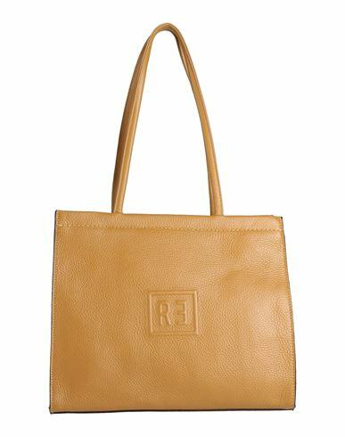 Rǝbelle Woman Shoulder bag Camel Cow leather Cover