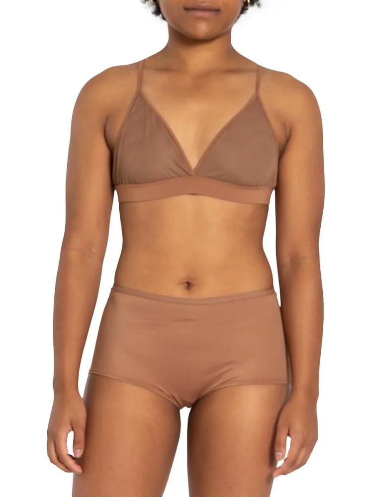 Nude Barre Women's Mesh Bralette - 2PM Darkbeige Cover