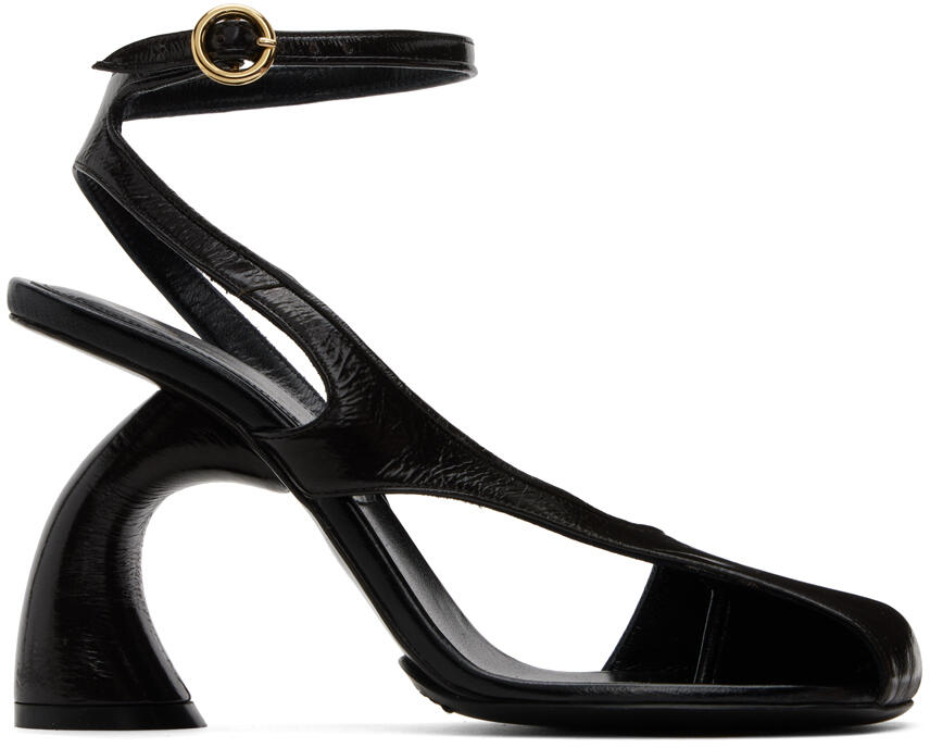 Dries Van Noten Brown Patent Heeled Sandals Cover