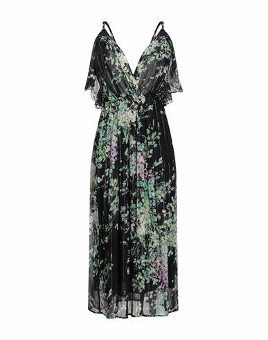 Sabina Musáyev Woman Midi dress Black Viscose, Silk, Metallic fiber Cover