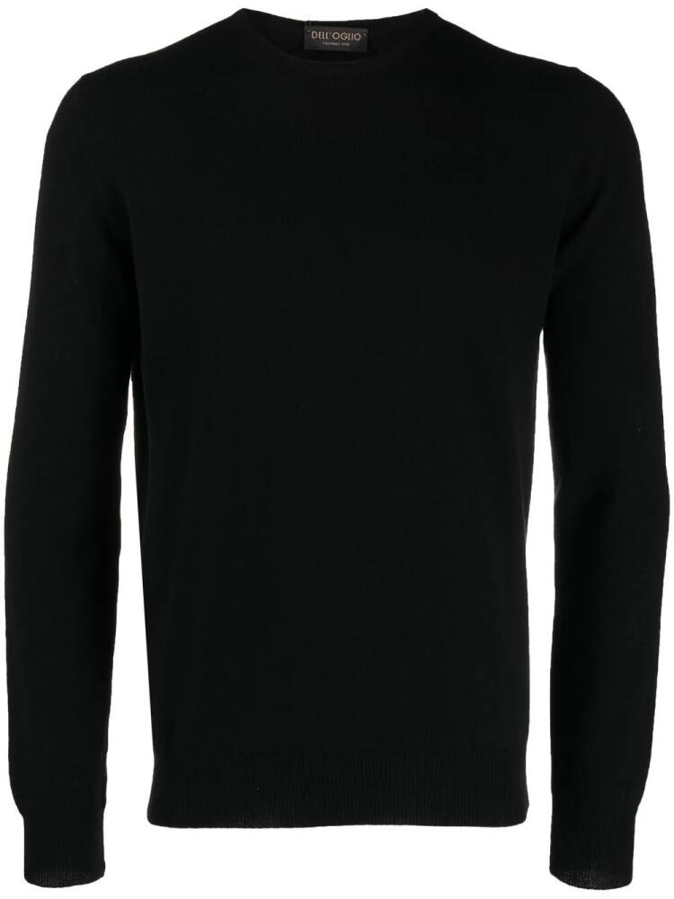 Dell'oglio crew-neck cashmere-merino jumper - Black Cover