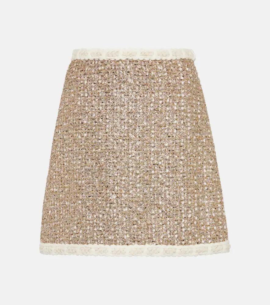 Giambattista Valli High-rise Lurex tweed miniskirt Cover