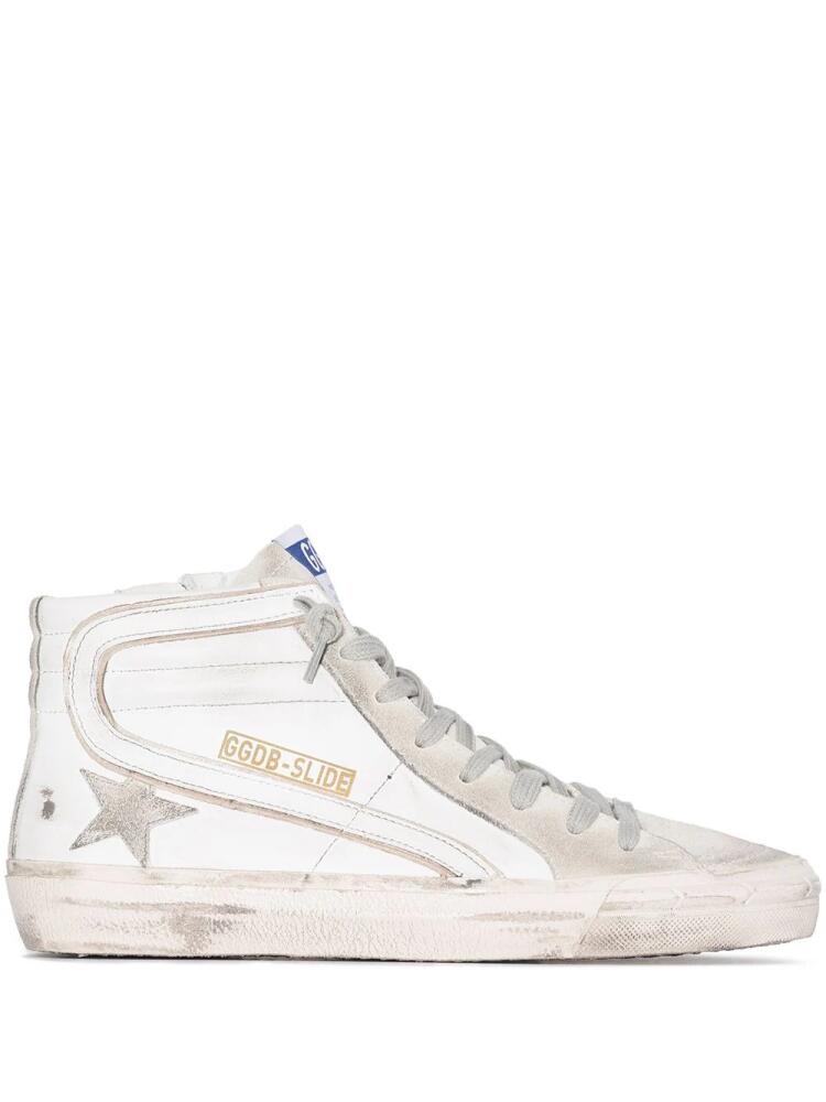 Golden Goose Slide high-top sneakers - White Cover