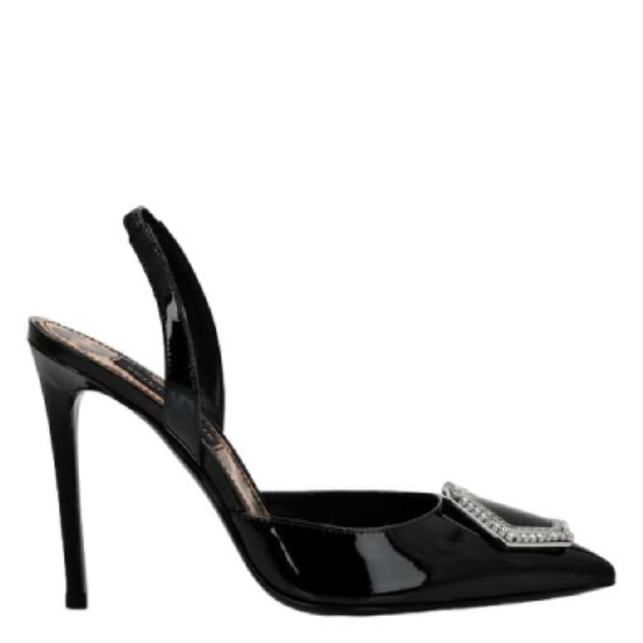 Philipp Plein Black Decollete Slingback High Heels Cover