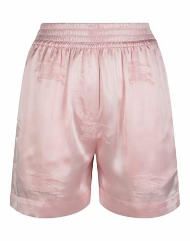 Burberry Ekd Jacquard Silk Shorts Woman Shorts & Bermuda Shorts Pink Silk Cover