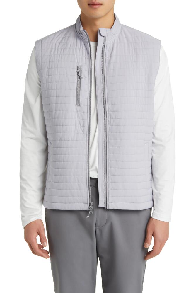 johnnie-O Crosswind Quilted Performance Vest in Seal Cover