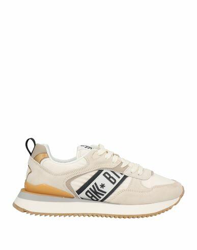 Bikkembergs Woman Sneakers Beige Soft Leather, Textile fibers Cover