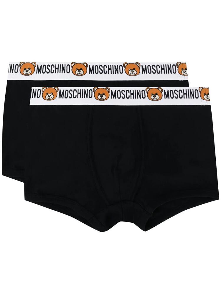 Moschino pack of 2 teddy logo boxers - Black Cover