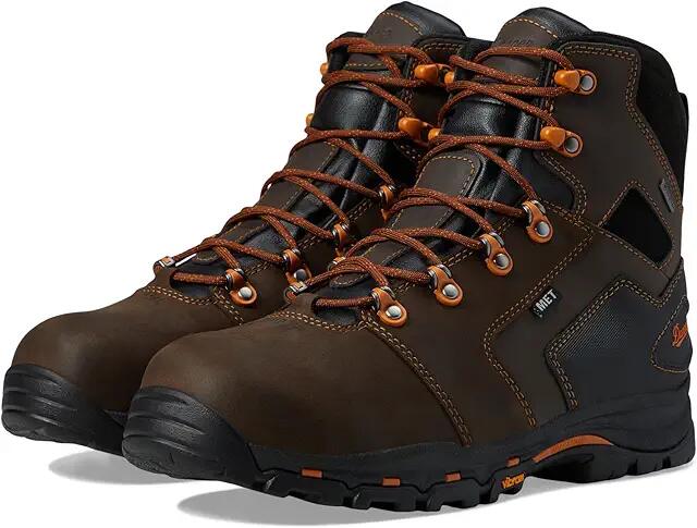 Danner Vicious NMT/MET/EH (Brown/Orange) Men's Boots Cover