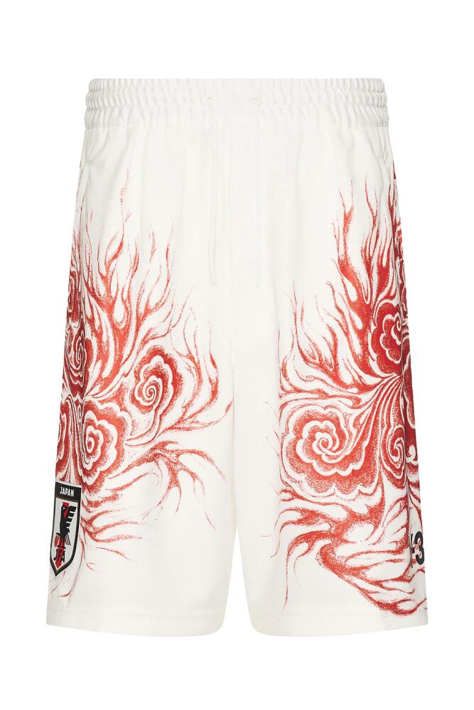 Y-3 Yohji Yamamoto x JFA Gfx Shorts in White Cover