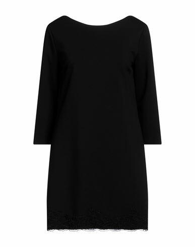 Ermanno Firenze Woman Mini dress Black Viscose, Polyamide, Elastane Cover