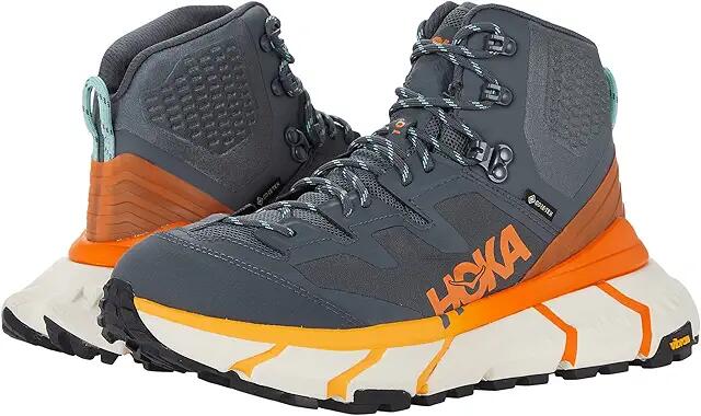 Hoka Men's Tennine Hike GORE-TEX(r) (Castlerock/Persimmon Orange) Men's Shoes Cover