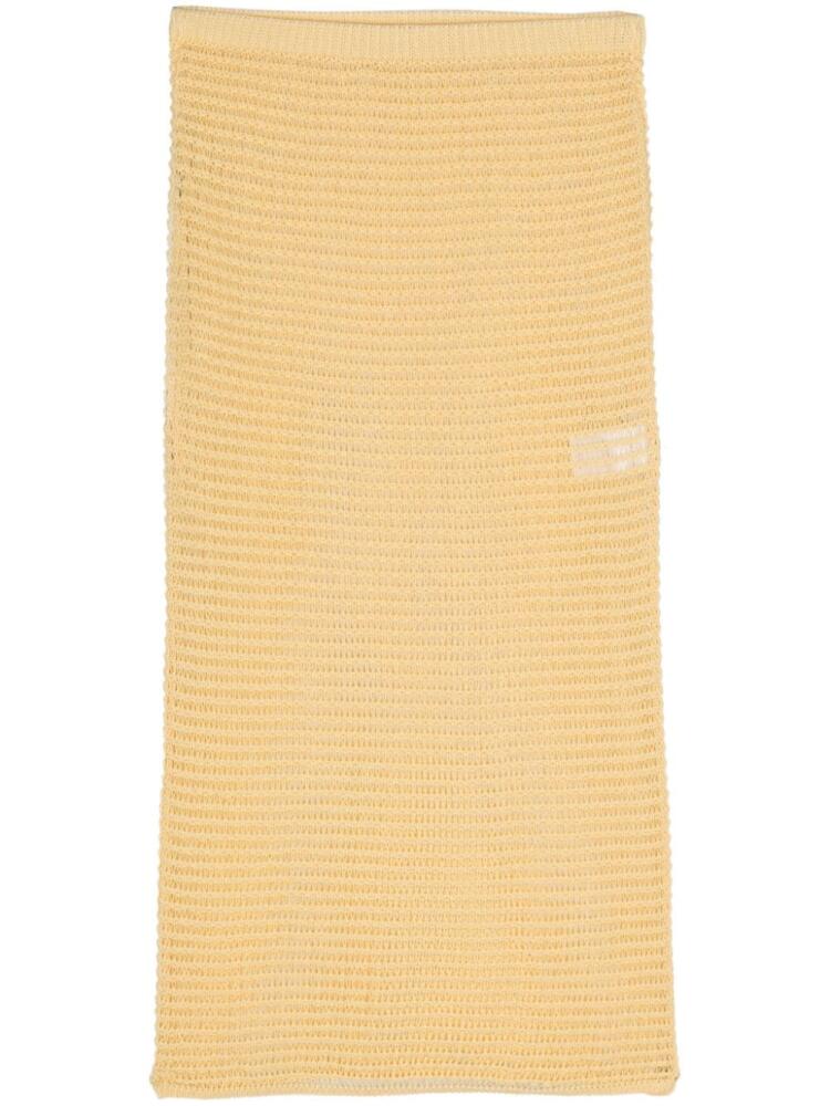 Paloma Wool Moon open-knit skirt - Yellow Cover