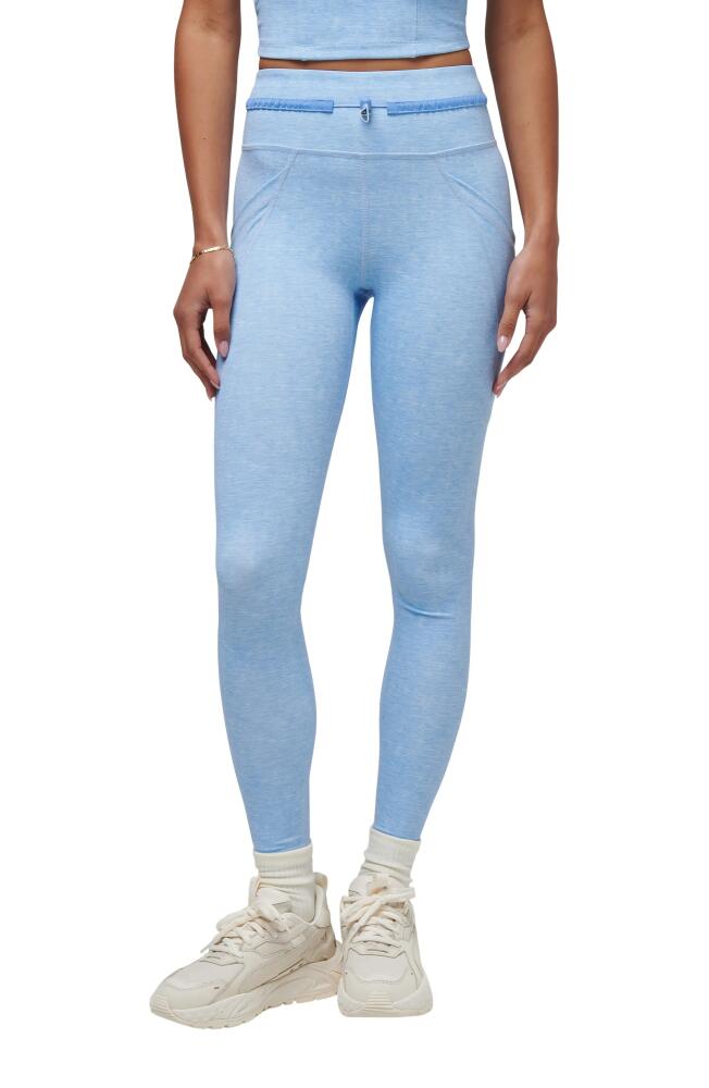 TravisMathew Painted Sky Pocket Leggings in Heather Cornflower Cover