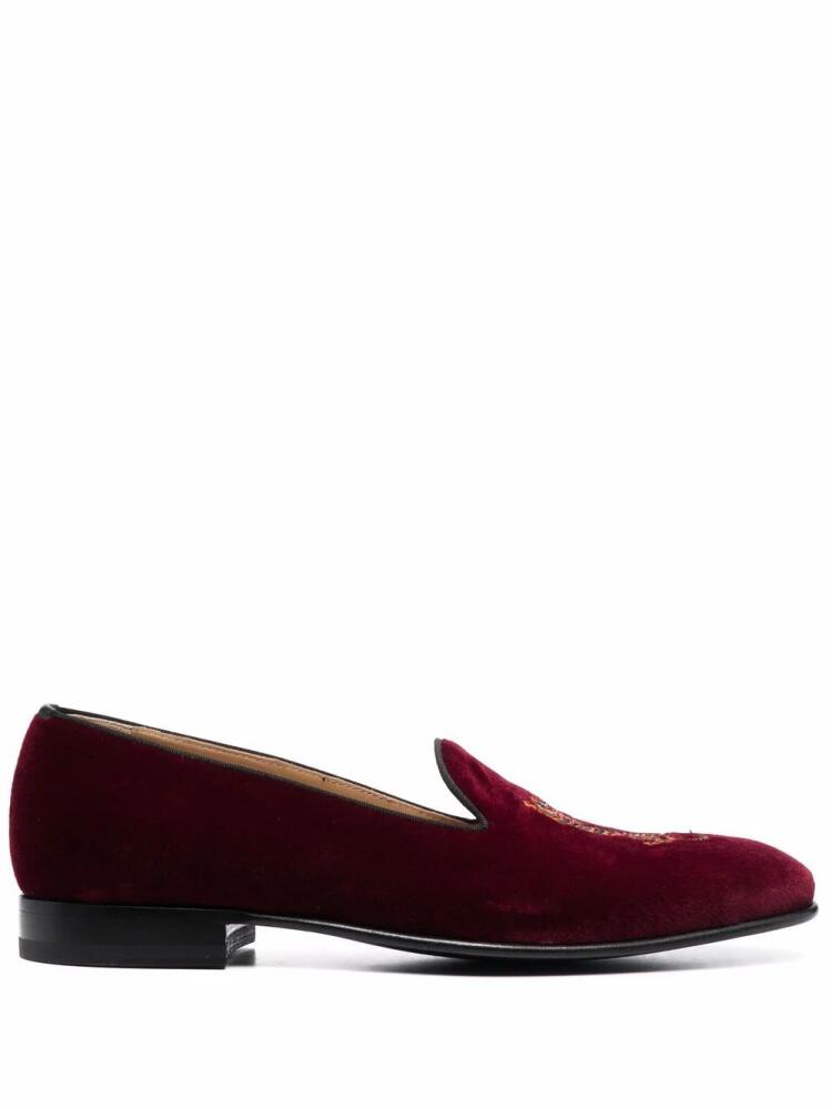 Scarosso Austin velvet slippers - Red Cover