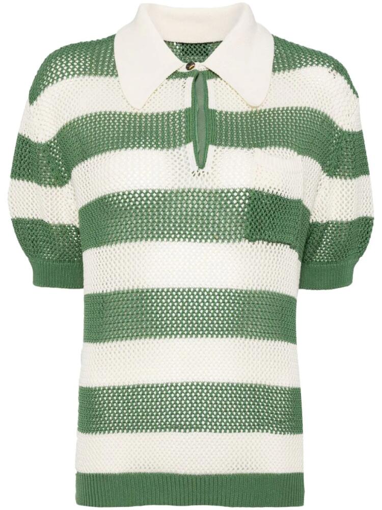 Del Core rugby polo top - Green Cover