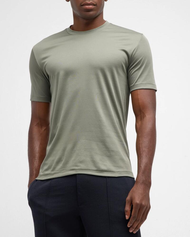 Zimmerli Men's 286 Sea Island Cotton Crewneck T-Shirt Cover