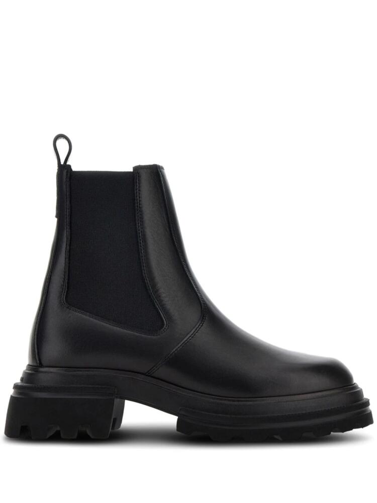 Hogan leather Chelsea ankle boots - Black Cover