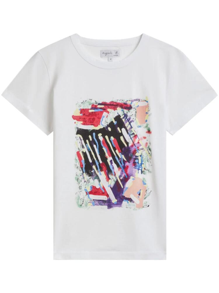 agnès b. x Bishop Brando cotton T-shirt - White Cover