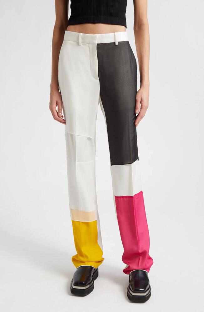 Helmut Lang Patchwork Pants in Ivory Cover