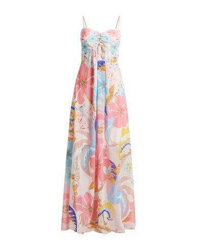 Gai Mattiolo Woman Maxi dress Pink Polyester, Rayon, Lycra Cover