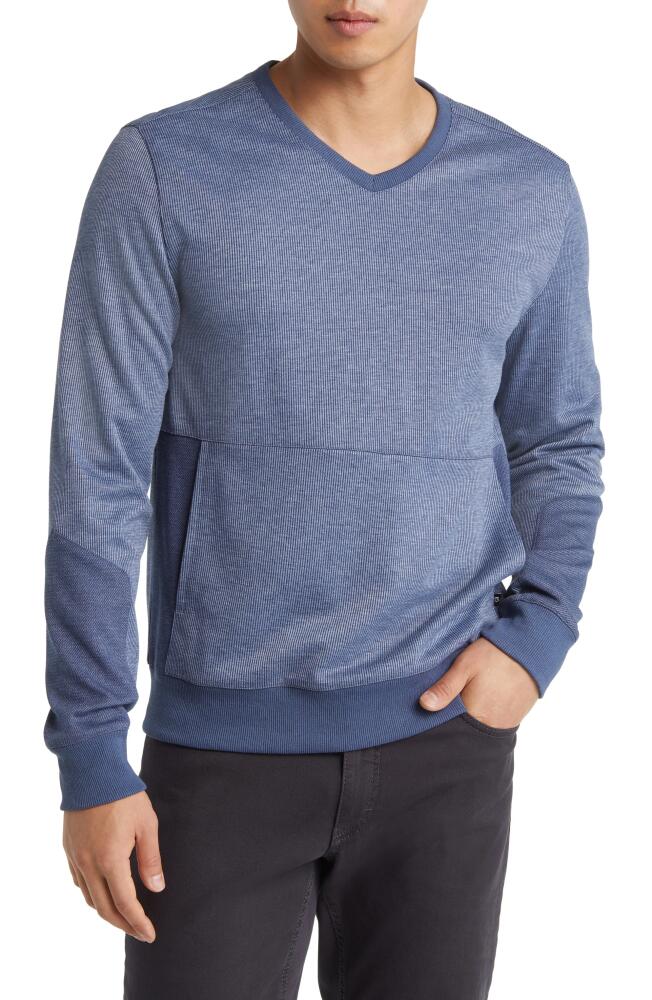 Robert Barakett Seven Kings Kanga V-Neck Pullover in Blue Cover