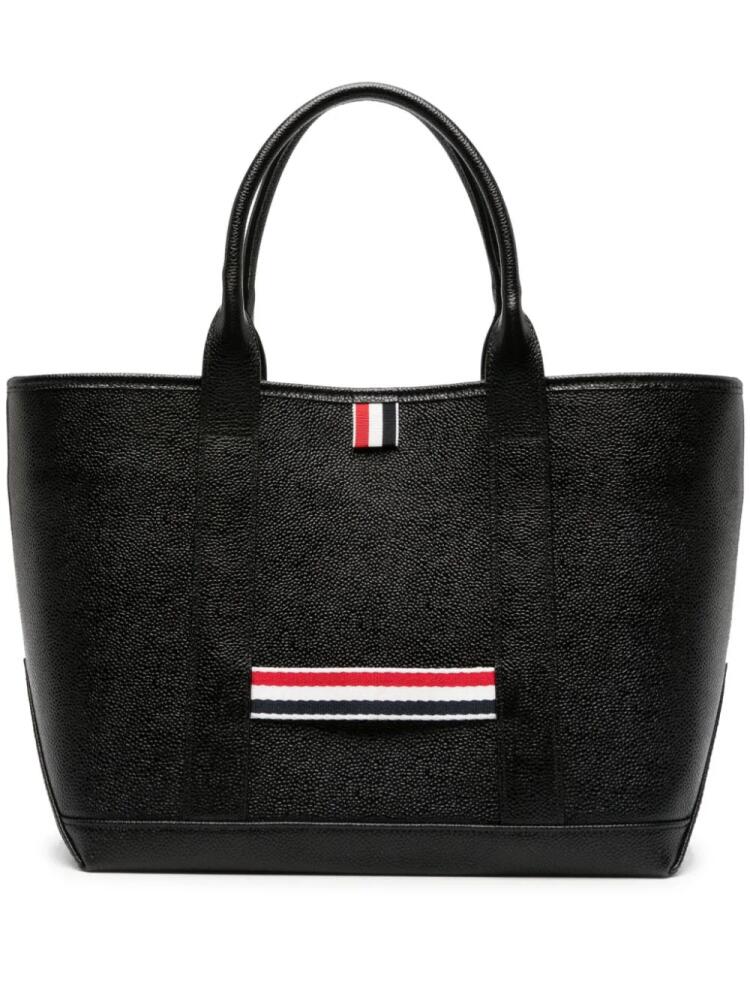 Thom Browne small Tool leather tote bag - Black Cover